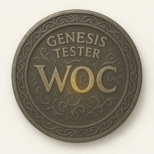 Genesis Tester Medal