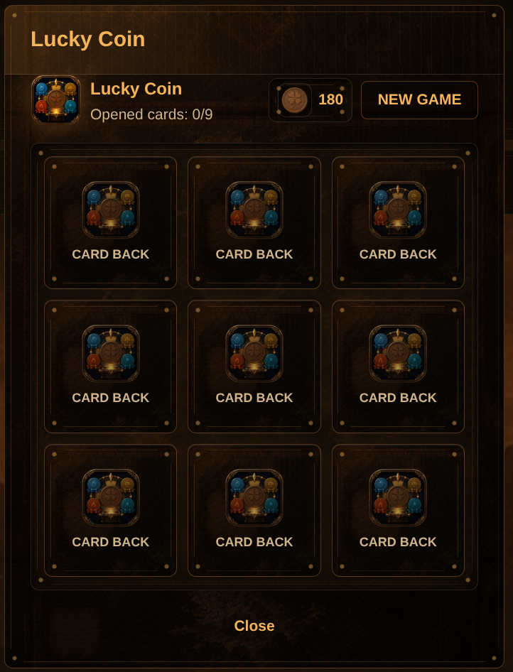 Lucky Coin Board