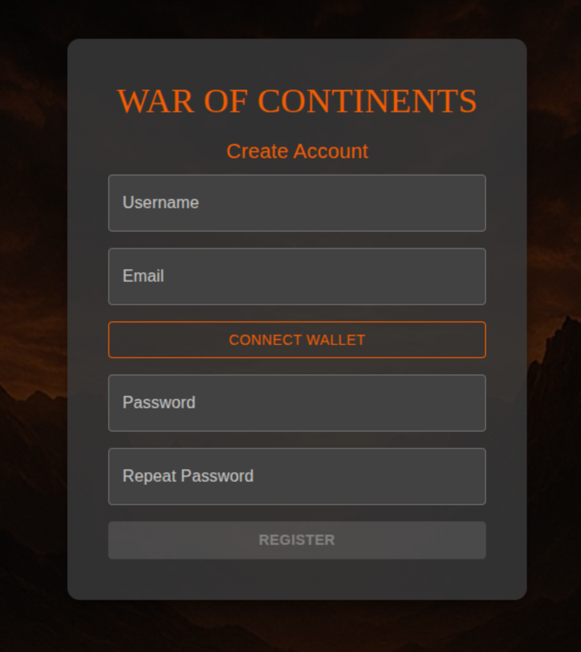 Registration form
