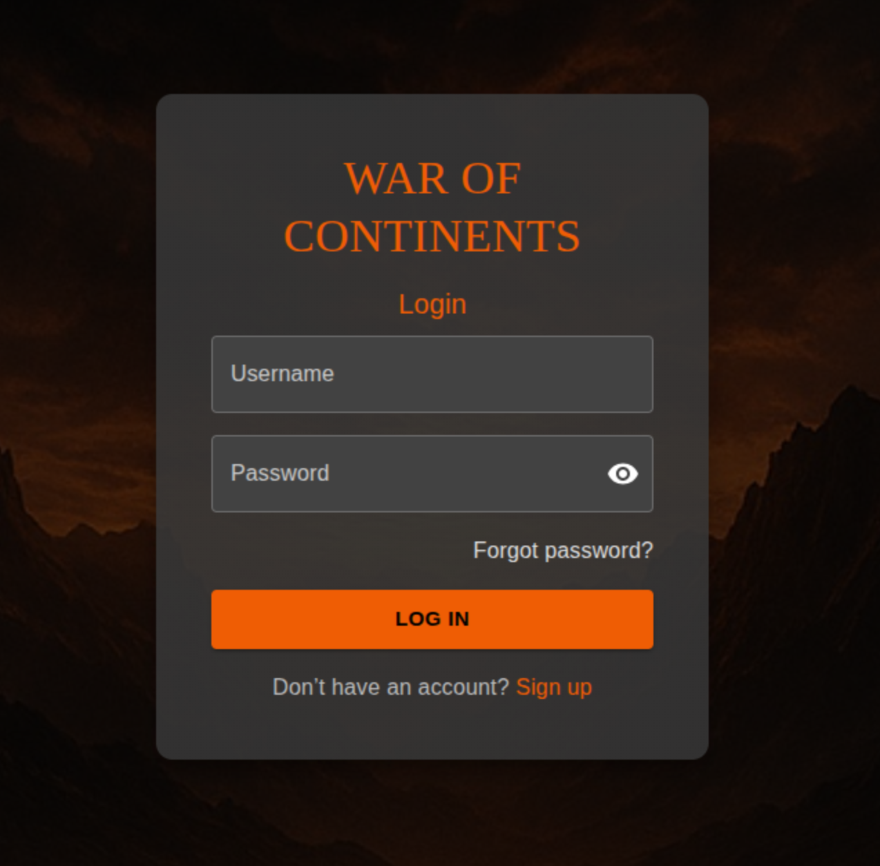 Login form