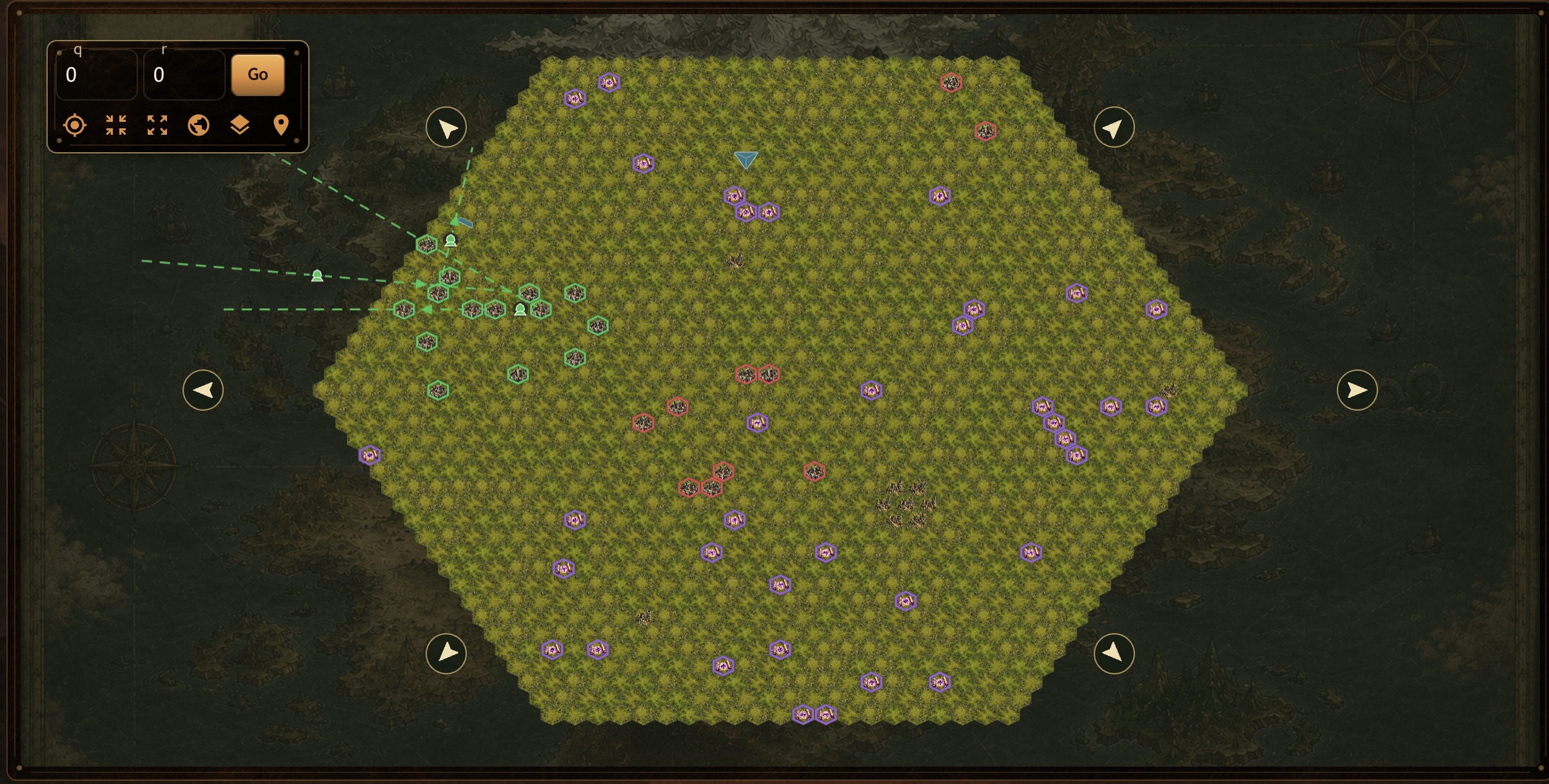 The shared map made nearby players and journeys across the continent visible.